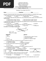 Summative Test Math 8 Q4 (3-4)