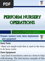 Perform Nursery Operations