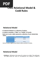 Chapter 01 Relational Model & Codd Rules