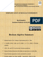 Simplification of Boolean Expression