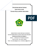 Program Monitoring Dan Evaluasi MIN 4