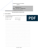 EXERCISES 6.6-6.8 Monotony - Concavity - Optimisation: Max-Min-Points of Inflection A. Practice Questions