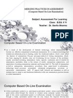 EMERGING PRACTICES IN ASSESSMENT-Online Exam