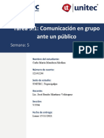 Tarea 5.1 Comunicación en Grupo Ante Un Público - Carla Mendoza