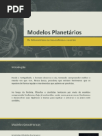 1º Ano - Modelos Planetários