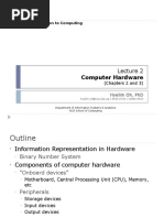 IT1001 Lecture 2 - Computer Hardware and Software