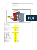 Beam To Beam Connection (Shear Only) - 2 Row