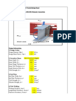 Beam To Beam Connection (Bending & Shear)