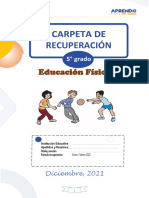 Carpeta de Recuperación 5° Grado E. F