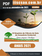 Anais III Simpósio de Ciência Do Solo Da Amazônia Ocidental