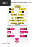 Definições de Marcações e Sinalizações em Taxiways e Pistas