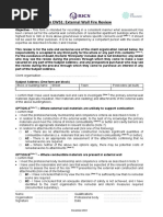 Form EWS1: External Wall Fire Review: (Note 1)