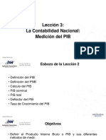 Lección 3. La Contabilidad Nacional Medición Del PIB