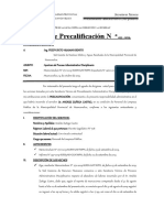 Informe de Precalificacion de ANDRES ZUÑIGA CASTRO - Abandono de Trabajo