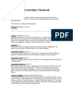 Pyrotechnic Chemicals: Chemical (Synonyms)