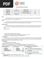 Syllabus in Principles of Teaching 1