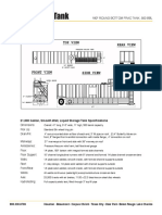 180° Round Bottom Frac Tank, 500 BBL: 21,000 Gallon, Smooth Wall, Liquid Storage Tank Specifications