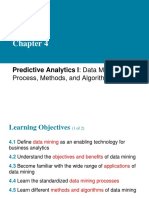 Predictive Analytics I: Data Mining: Process, Methods, and Algorithms