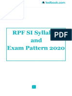 RPF SI Syllabus and Exam Pattern 2020: Useful Links