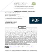 Effects of Principals' Supervision Practices On Teachers' Job Performance in Public Secondary Schools in Kathiani Sub-County