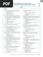 Cuestionario de Cambios en La Función Sexual (CSFQ)