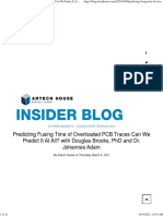 Predicting Fusing Time of Overloaded PCB Traces Can We Predict It at All - With Douglas Brooks, PHD and Dr. Johannes Adam - ARTECH HOUSE INSIDER