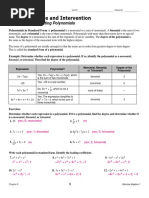 8.1 Adding and Subtracting Polynomials Answer Key