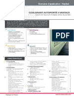 Fiche CCTP Coulissant Autoporte 2 Vantaux - FR - Fiche Coulissant Autoporte 2 Vantaux CCTP Hafda2v 0620