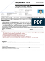 Registration Form: The University of Agriculture, Peshawar