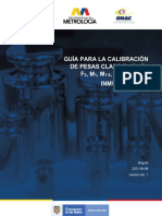 Guía para La Calibración de Pesas Clase E1 E2 F1 F2 M1 M1 2 M2 M2 3 y M3