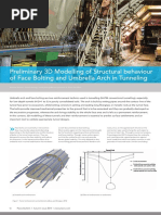 Preliminary 3D Modelling of Structural Behaviour of Face Bolting and Umbrella Arch in Tunneling