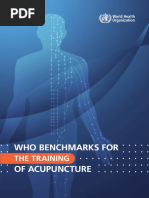 2021 - WHO Benchmarks For The Training of ACUPUNCTURE