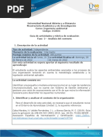 Guía de Actividades y Rúbrica de Evaluación - Unidad 1 - Fase 2 - Análisis de Contexto