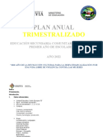 Plan Anual: Trimestralizado