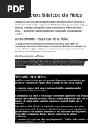 Conceptos Básicos de Física Bloque 1