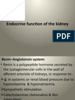 Endocrine Function of The Kidney: by Dr. Isam Eldin Mohamed Abd Alla