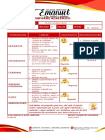 Informe Academico Pre Jardin Segundo Periodo