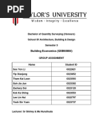 Building Economics Report - Final