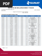 Reporte de Declaraciones y Pagos L&M GR - In. Ene-Agosto 2021.