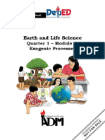 Earth and Life Science: Quarter 1 - Module 5: Exogenic Processes