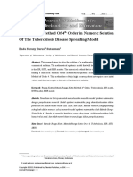 Runge-Kutta Method of 4 Order in Numeric Solution of The Tuberculosis Disease Spreading Model