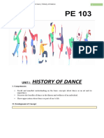 History of Dance