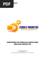 Muestra de Formulas Productos 2 PDF Free