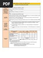 Sbm-Nmims: Course Teaching Plan Assurance of Learning AOL Specific Course Code Course Title Course Instructor/s Credit Value Program & Trimester