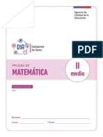 Prueba Matematica Ventana Cierre 2021 II MEDIO