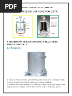 Partes de Un Reactor Mezcla Completa