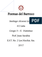 Poemas Del Barroco (Libro) Santiago Alcaraz López