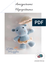 Amigurumi Hipopótamo