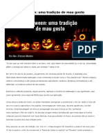 Estudo Sobre o Halloween