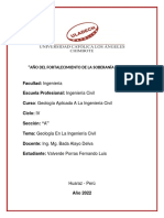 Geología en La Ingeniería Civil - Valverde Porras Fernando